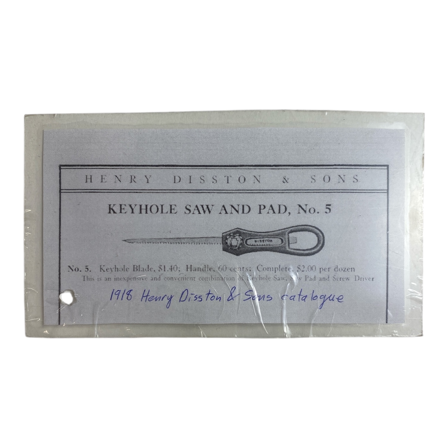 Vintage Disston No. 5 Keyhole Saw - Image 3