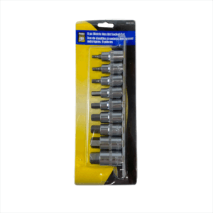 Metric Hex Bit Socket Set